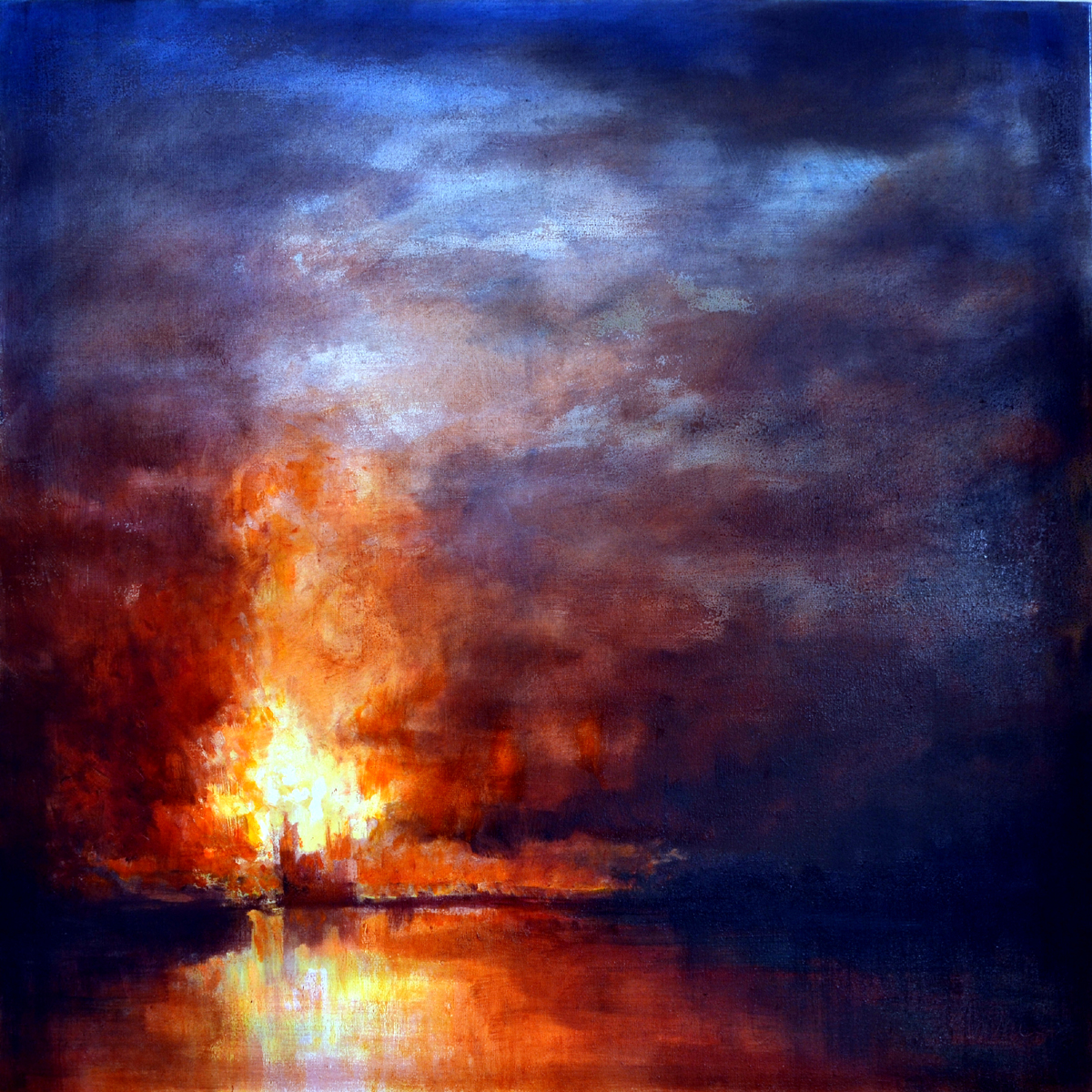 Jon Paul Wilson painting Fire Stack 1
