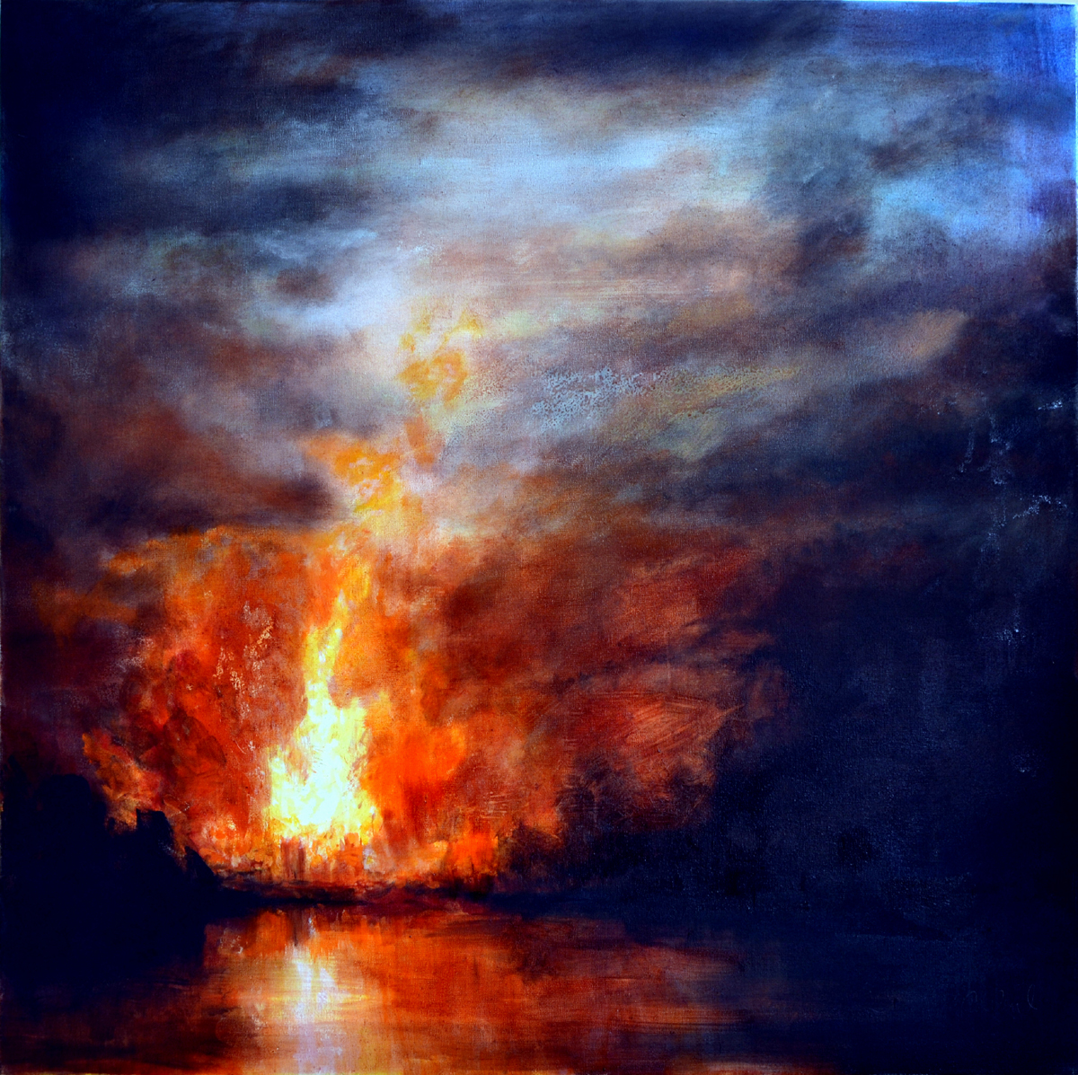 Jon Paul Wilson Painting Fire Stack 2